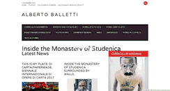 Desktop Screenshot of albertoballetti.com