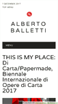 Mobile Screenshot of albertoballetti.com